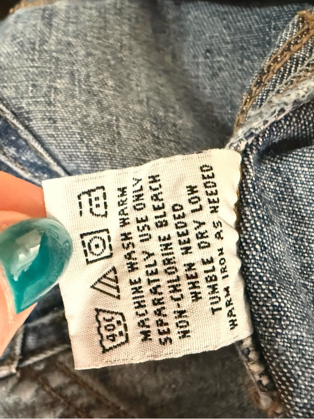 Vintage 90s Squeeze Denim Carpenter Overalls Bibs Y2K Grunge Medium Wash Small - Picture 7 of 9